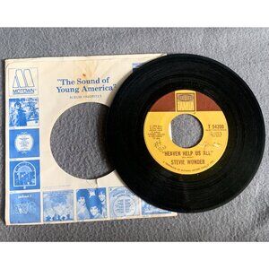 Stevie Wonder - Heaven Help Us All & I Gotta Have a Song 45 Record